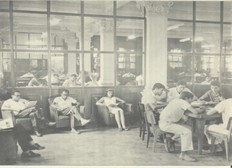 foto antiga da Biblioteca